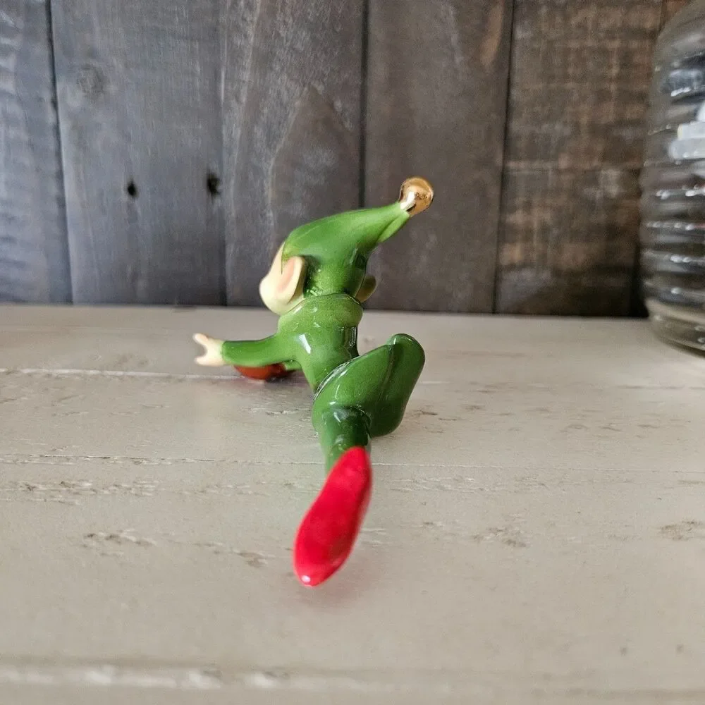 Josef Originals Pixie Figurine Rare Baseball Player Wearing Mitt With Sticker
